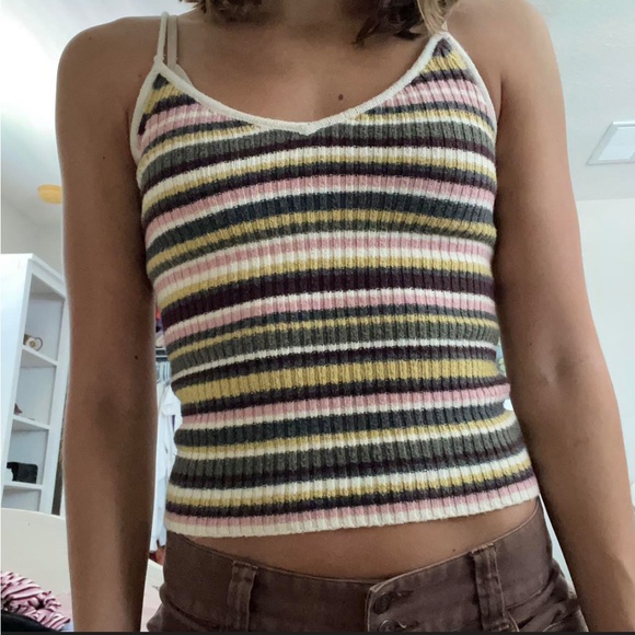 American Eagle Outfitters Tops - American Eagle Knit Stripe Sweater Vest Tank